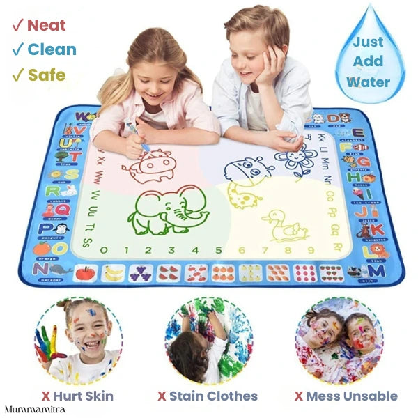"Magic Water Doodle Mat – Reusable, Mess-Free Learning for Kids!"