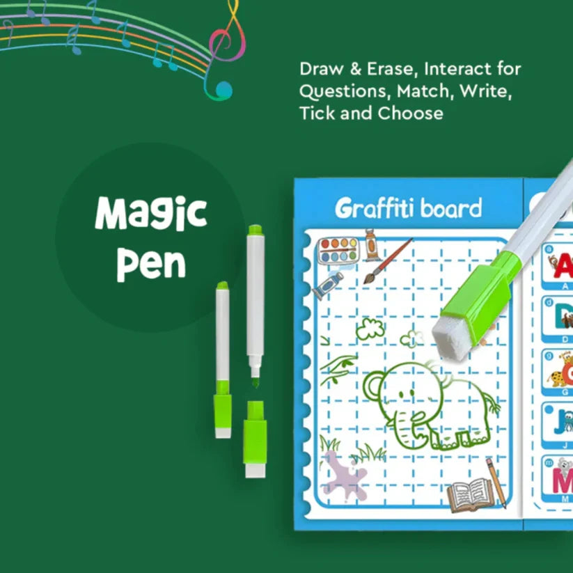 Kids Intelligence Book with English Letters & Words, poems, relations & much more Learning with figures & voices