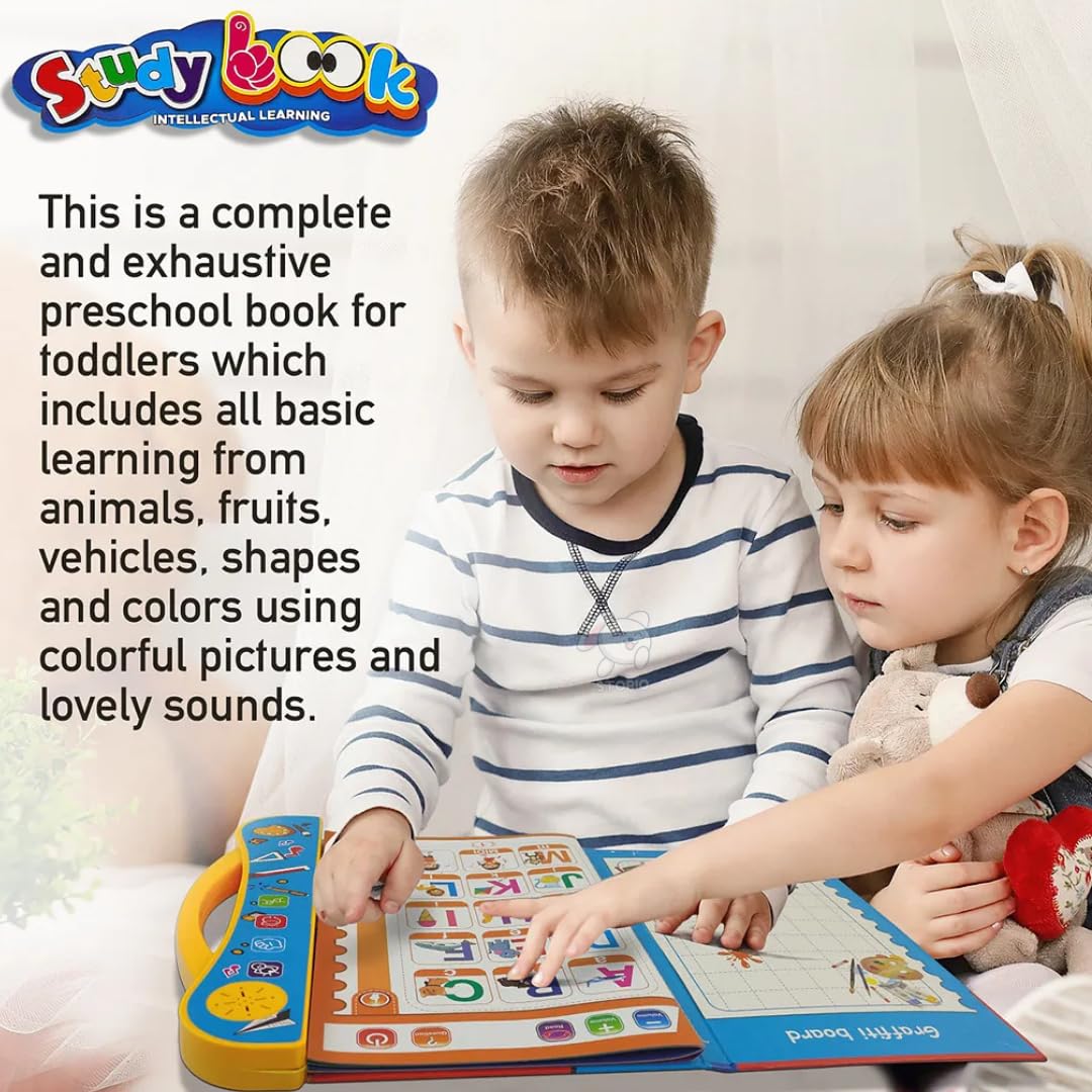 Kids Intelligence Book with English Letters & Words, poems, relations & much more Learning with figures & voices