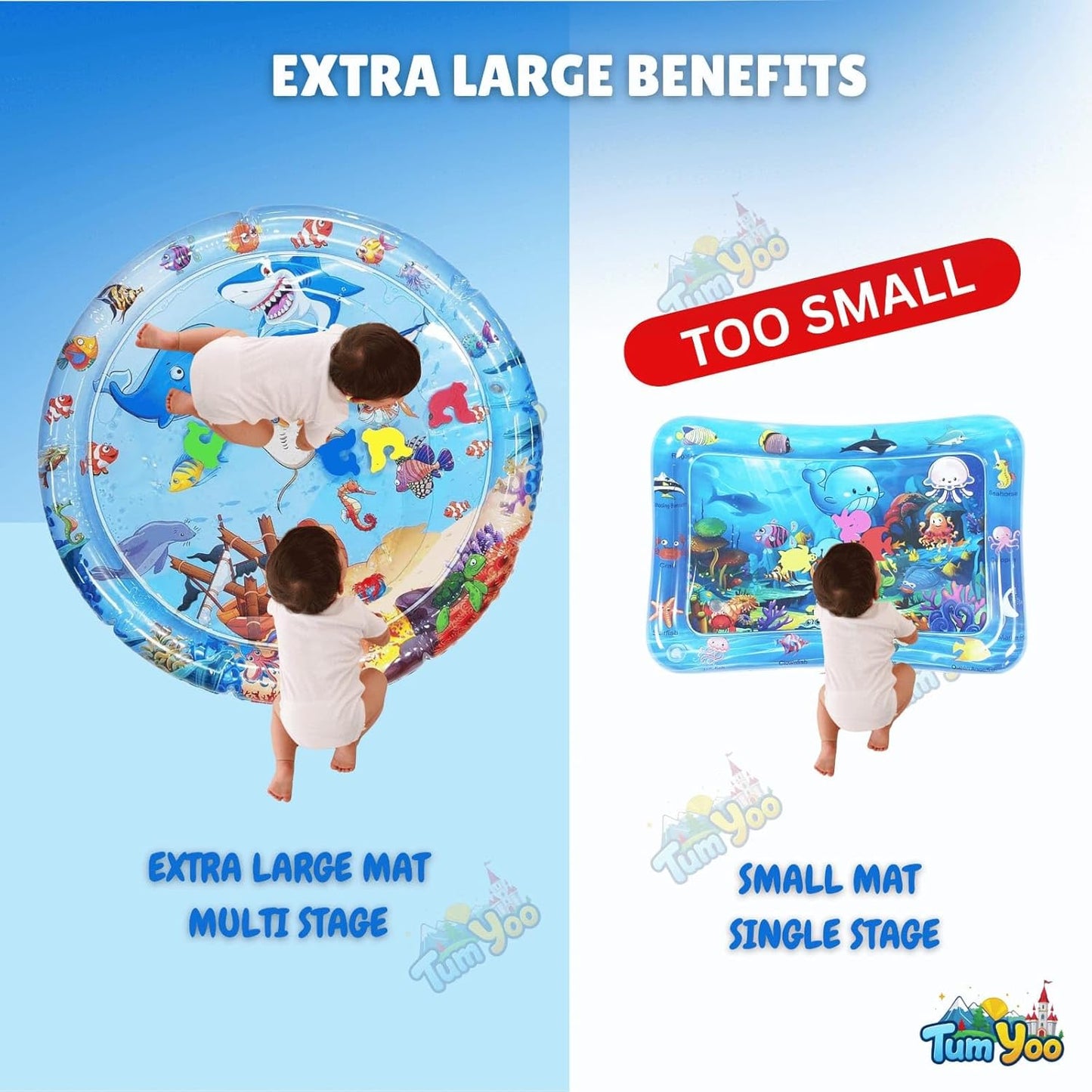 TumYoo™ - Interactive Water Play Bed for Sensory Stimulation and Fun Tummy Time