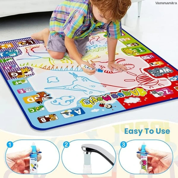 "Magic Water Doodle Mat – Reusable, Mess-Free Learning for Kids!"