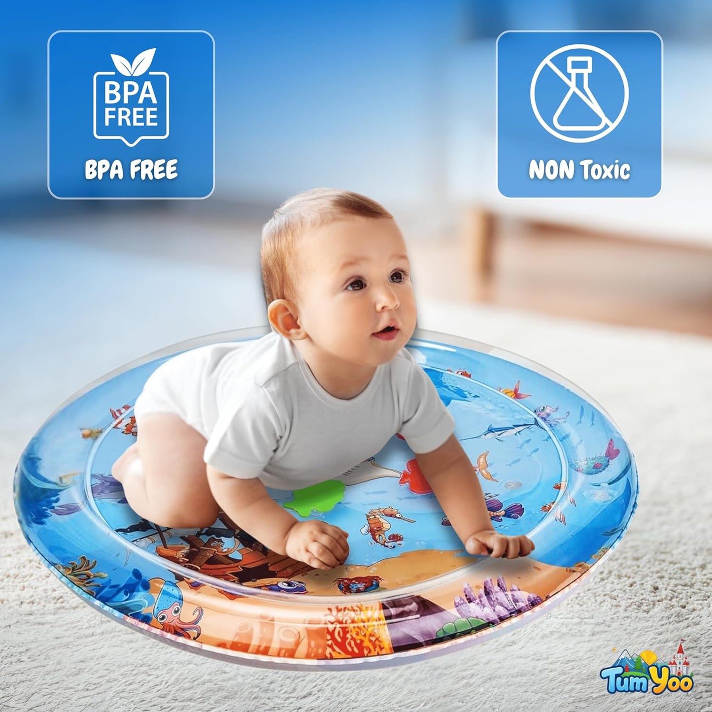 TumYoo™ - Interactive Water Play Bed for Sensory Stimulation and Fun Tummy Time