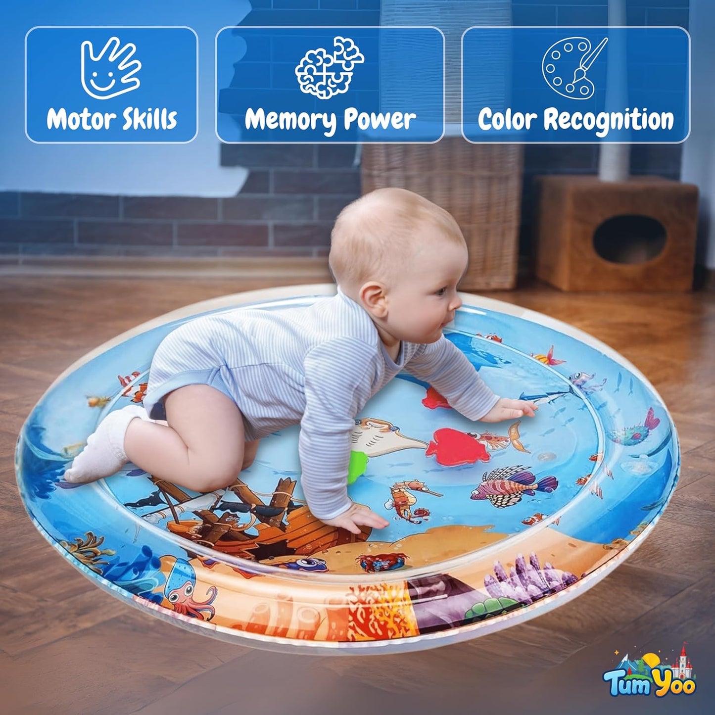 TumYoo™ - Interactive Water Play Bed for Sensory Stimulation and Fun Tummy Time