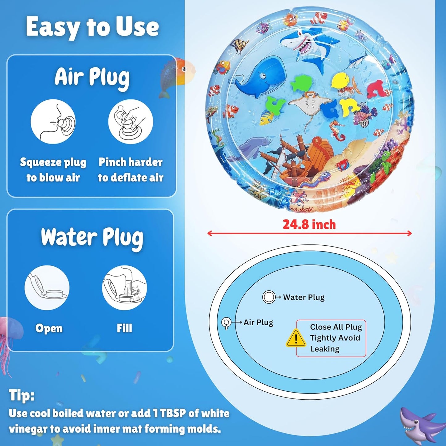 TumYoo™ - Interactive Water Play Bed for Sensory Stimulation and Fun Tummy Time