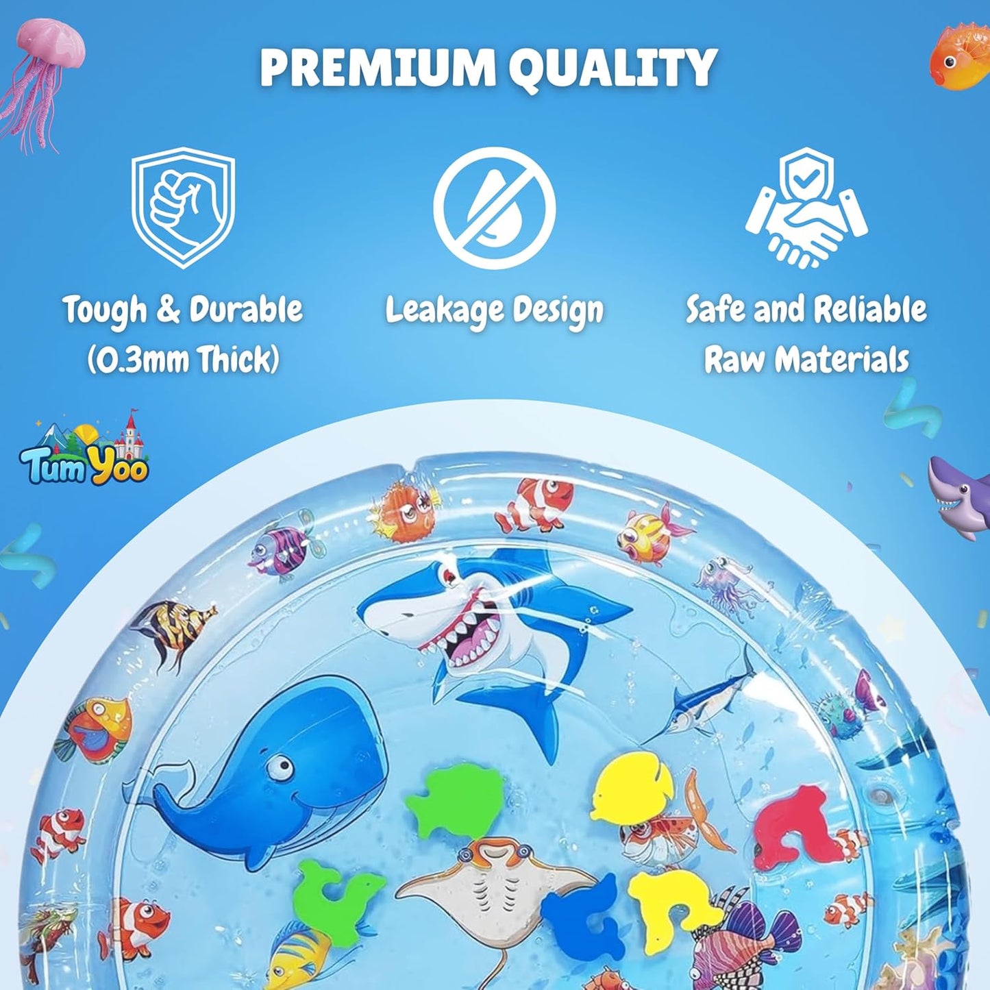 TumYoo™ - Interactive Water Play Bed for Sensory Stimulation and Fun Tummy Time