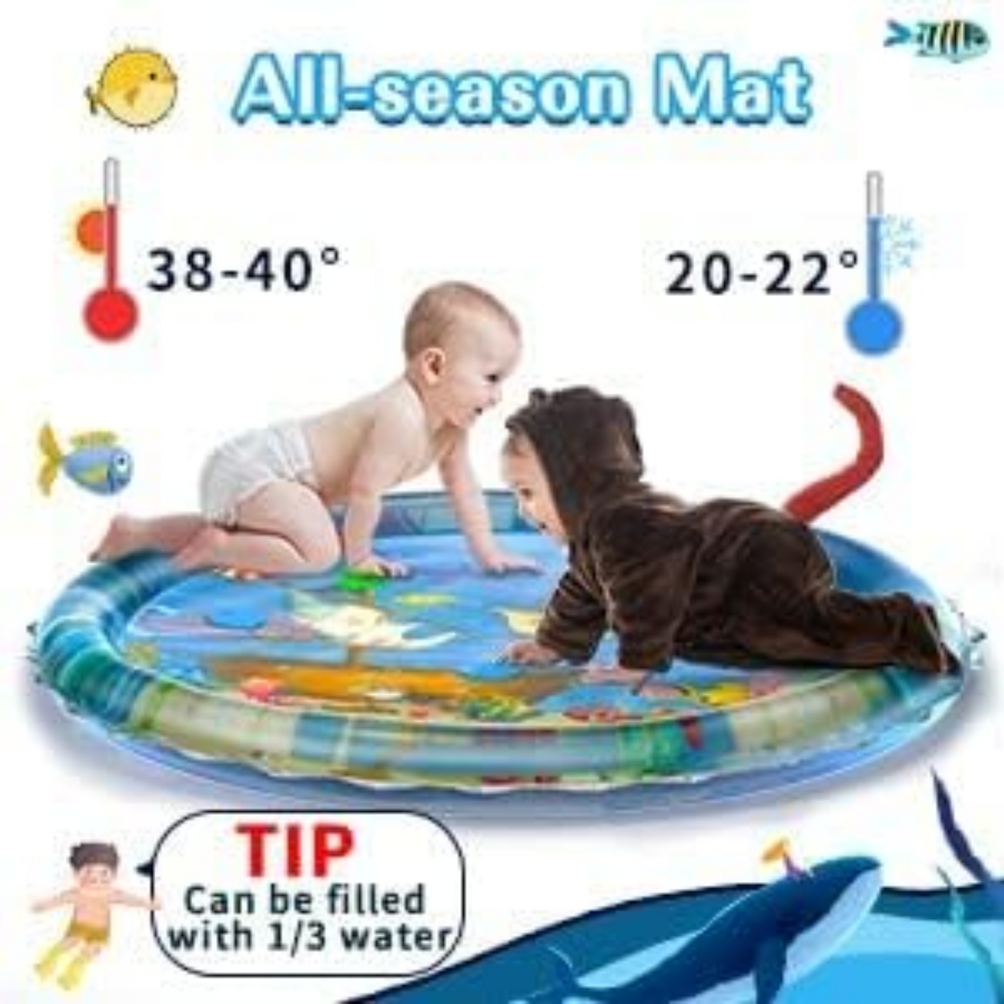 TumYoo™ - Interactive Water Play Bed for Sensory Stimulation and Fun Tummy Time