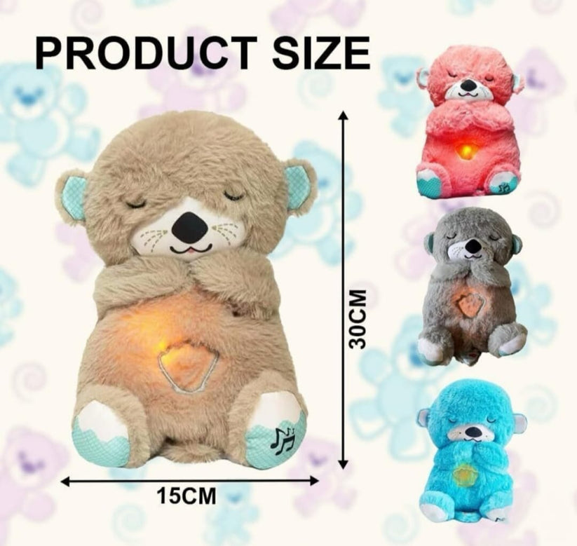 Breathing Teddy Bear with Soothing Music™ – Anxiety Relief Plush Toy for Kids & Adults