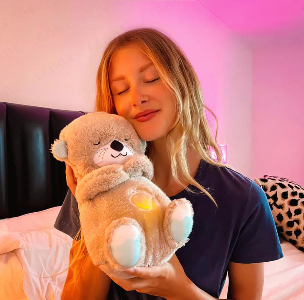 Breathing Teddy Bear with Soothing Music™ – Anxiety Relief Plush Toy for Kids & Adults