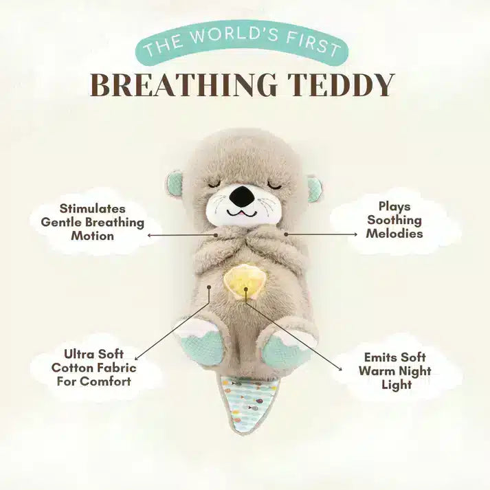 Breathing Teddy Bear with Soothing Music™ – Anxiety Relief Plush Toy for Kids & Adults