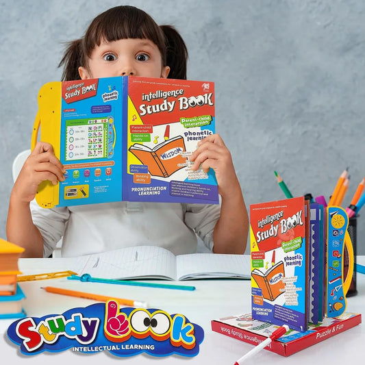 Kids Intelligence Book with English Letters & Words, poems, relations & much more Learning with figures & voices