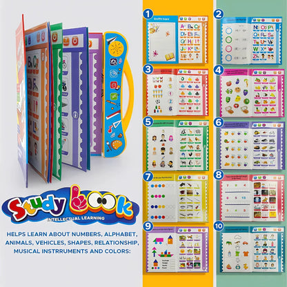 Kids Intelligence Book with English Letters & Words, poems, relations & much more Learning with figures & voices