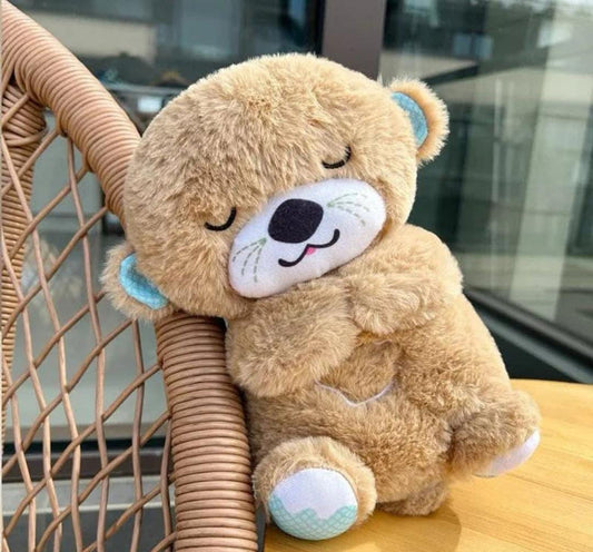 Breathing Teddy Bear with Soothing Music™ – Anxiety Relief Plush Toy for Kids & Adults